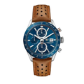Classic Racing Chrono – Blue Dial | Automatic | Suede Strap